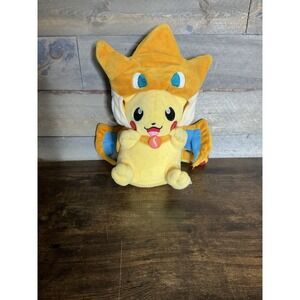 Pikachu Poncho Plush Charizard 2017 POKEMON CENTER
